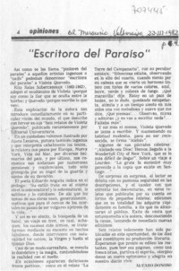 Escritora del paraíso