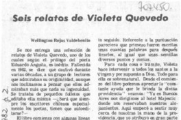 Seis relatos de Violeta Quevedo