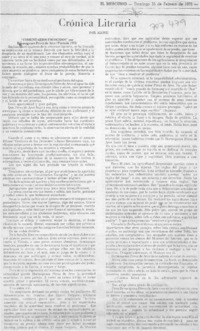 Crónica literaria