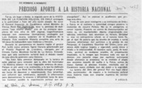 Precioso aporte a la historia nacional