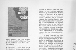 Chile, ¿una economía de transición?