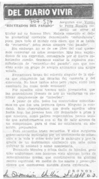 Recuerdos del pasado