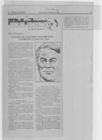 Suicidio de Luis Emilio Recabarren conmovió a Chile en 1924