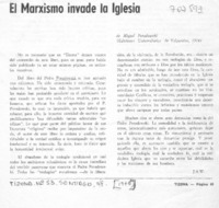 El marxismo invade la iglesia.