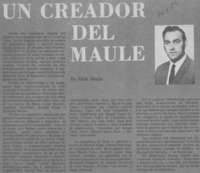 Un creador del Maule