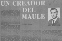Un creador del Maule