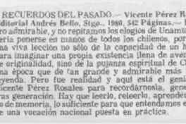 Recuerdos del pasado.