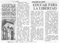 Educar para la libertad.