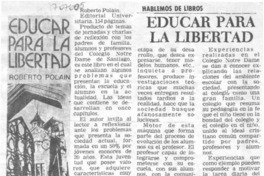 Educar para la libertad.