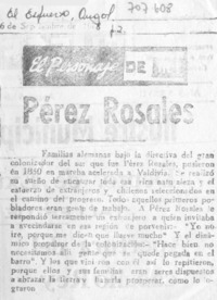 Pérez Rosales.