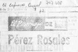 Pérez Rosales.