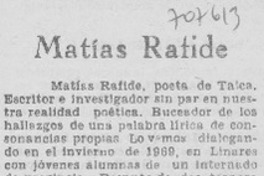 Matías Rafide