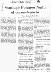 Santiago Polanco Nuño, el coronel-poeta