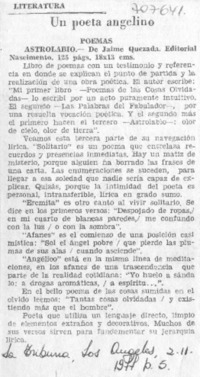 Un Poeta angelino.