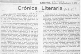 Nuevas ediciones Pérez Rosales