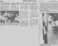 A Francia viaja "El toro por las astas".