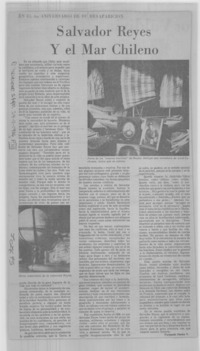 Salvador Reyes y el mar chileno