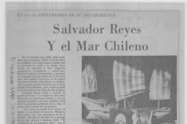 Salvador Reyes y el mar chileno