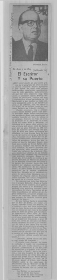 El escritor y su puerto