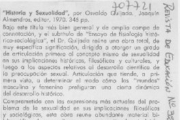 Historia y sexualidad".