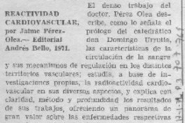 Reactividad cardiovascular.