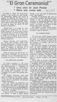 "El Gran ceremonial".