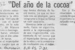 "Del año de la cocoa".