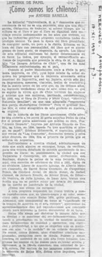 ¿Cómo somos los chilenos?