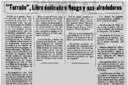 "Terruño", libro dedicado a Rengo y sus alrededores