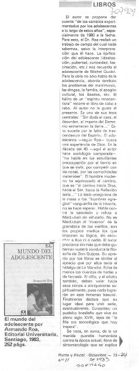 El mundo del adolescente