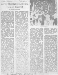 Javier Rodríguez Lefebre: tiempo inmóvil