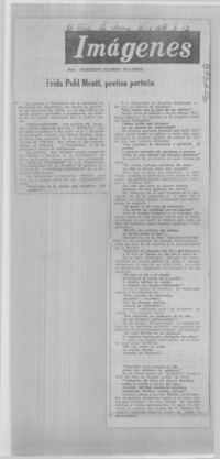 Frida Pohl Montt, poetisa porteña