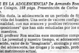 Qué es la adolescencia?.