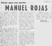 Manuel Rojas