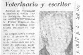 Veterinario y escritor.