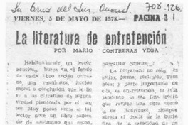 La literatura de entretención
