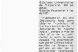 Diccionario de chilenismos.