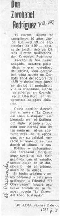 Don Zorobabel Rodríguez.