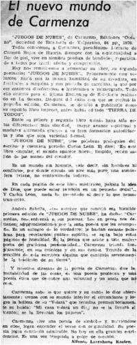 El nuevo mundo de Carmenza