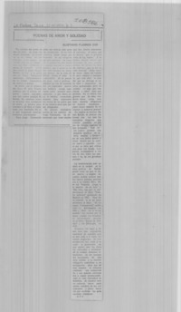 Poemas de amor y soledad