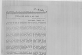 Poemas de amor y soledad