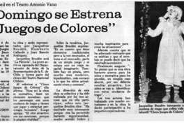 El domingo se estrena "5 juegos de colores".