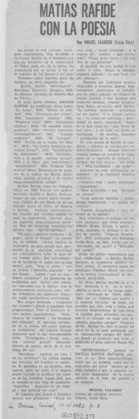 Matías Rafide con la poesía