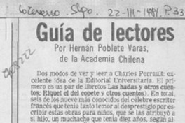 Guía de lectores
