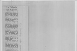 La cábala en Rafide