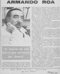 Armando Roa: [entrevista]