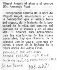 Miguel Angel: el alma y el cuerpo