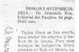 Drogas y antipsiquiatría