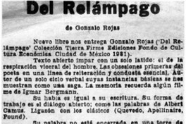 Del relámpago