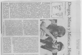 Drogas, mitos y místicas, hoy